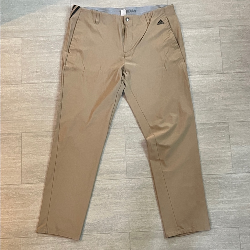 Adidas Men's Climalite Tapered Khaki Chinos